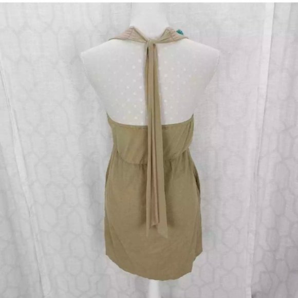 Judith March tan sundress with red flower - Picture 5 of 5